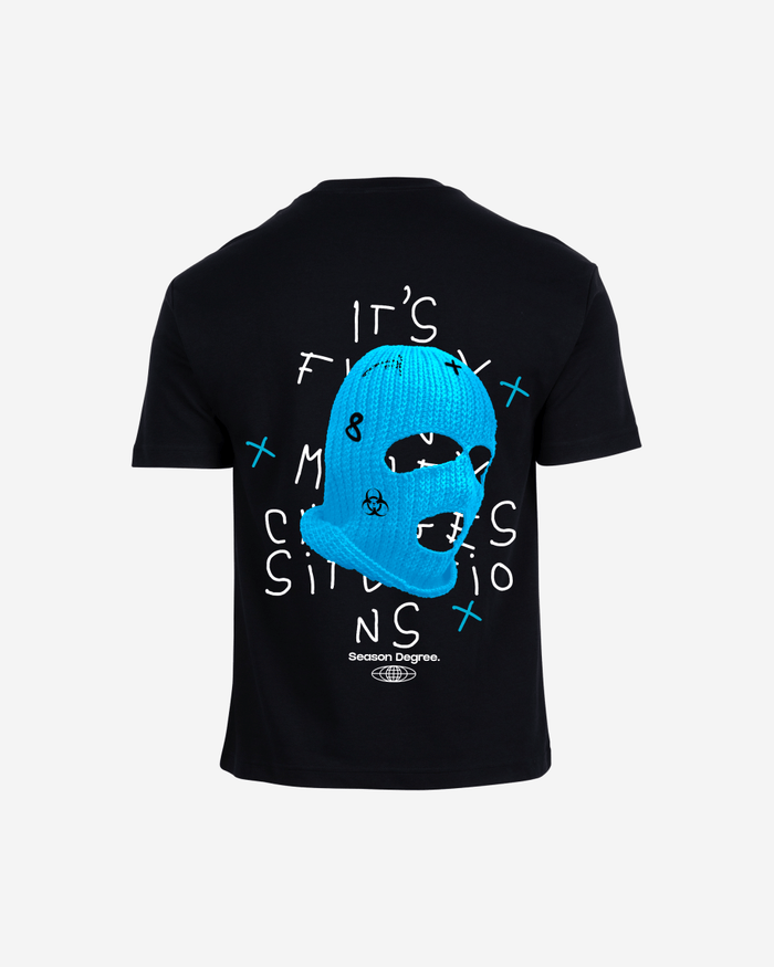 G West Mens Oversized True Blue Ski Mask Oversized Tee