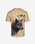 G West Mens Oversized Wolf T Shirt