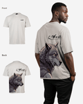 G West Mens Oversized Wolf T Shirt