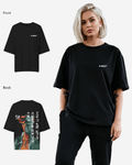 G West Womens Oversized World Wide Chain Tee
