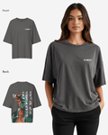G West Womens Oversized World Wide Chain Tee