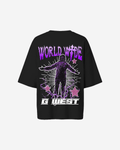 G West Womens Oversized World Wide Star Tee