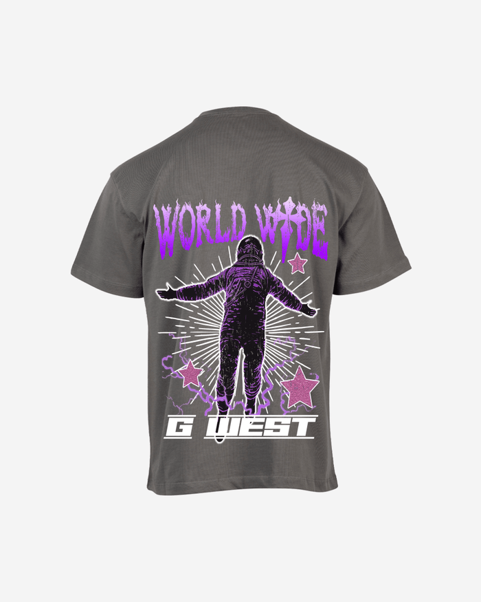 G West Mens Oversized World Wide Star Tee
