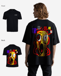 G West Mens Oversized Yellow Face Life Style Tee