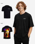 G West Mens Oversized Yellow Face Life Style Tee