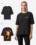 G West Womens Oversized Yellow Face Lifestyle Tee