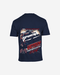 G West Mens Racing Club Double Hit Premium Oversized Tee Front And Back Print
