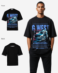 G WEST RACING OVERSIZED T-Shirt Mens