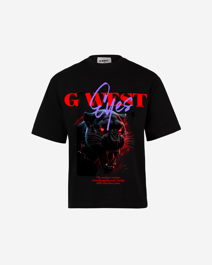G WEST RED FURY OVERSIZED T-Shirt Mens