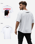 G WEST RED FURY OVERSIZED T-Shirt Mens
