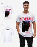 G WEST RED FURY OVERSIZED T-Shirt Mens