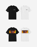 G West Mens Regular Fit Flame Box Logo T Shirt