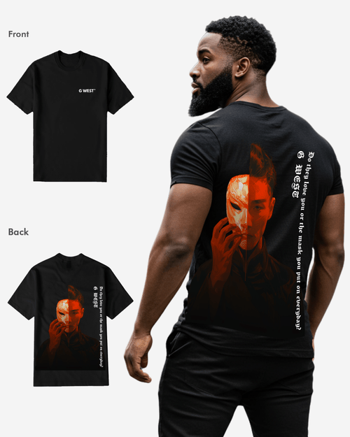 G West Mens Regular Fit Opera Mask T Shirt