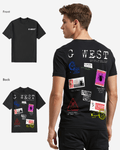 G West Mens Regular Fit Stamp T Shirt - Gwpbast5041 - 7 Colors