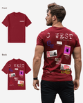 G West Mens Regular Fit Stamp T Shirt - Gwpbast5041 - 7 Colors