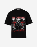 G West Rhinestone Blessing Oversized T-Shirt Mens
