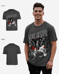 G West Rhinestone Game Of Life Oversized T-Shirt Mens
