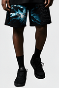 G WEST RHINSTONE WORLD TOUR 3/4 SLEEVES MESH SHORT SET
