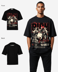 G WEST RICH HUSTLER OVERSIZEED T-Shirt Mens
