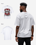 G West Roses And Bones Oversized T-Shirt Mens