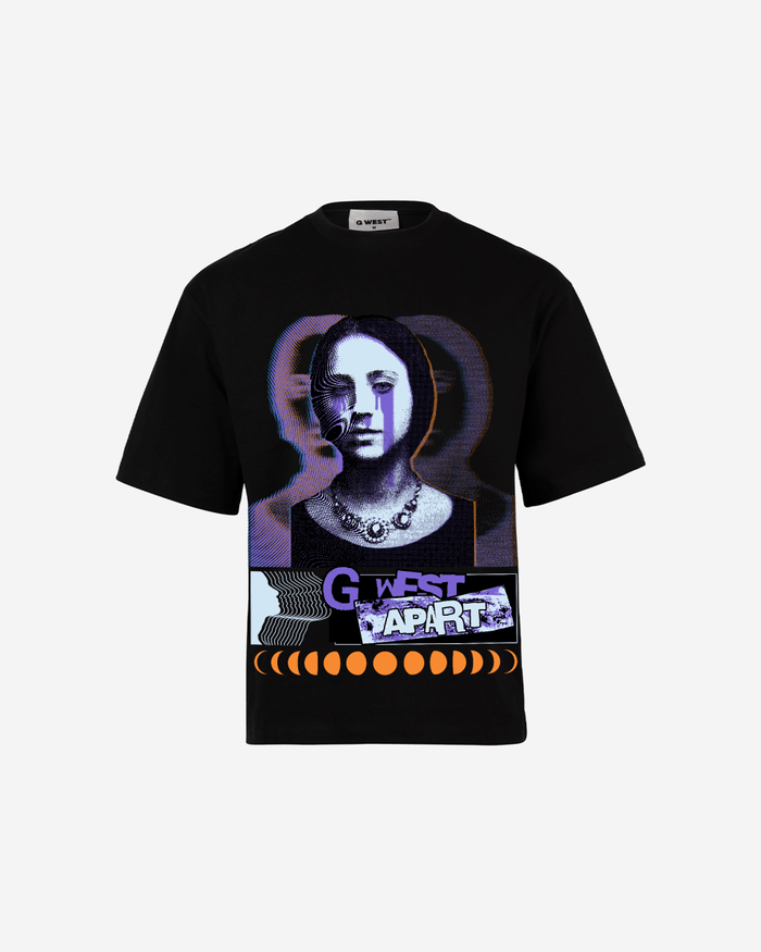 G WEST shadows weep Oversized T-Shirt Mens