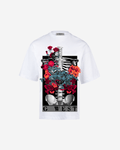 G WEST skeleton in bloom OVERSIZED T-Shirt Mens