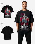 G WEST skeleton in bloom OVERSIZED T-Shirt Mens
