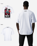 G WEST skeleton in bloom OVERSIZED T-Shirt Mens