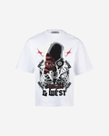 G WEST SKULL AND WINGED VISION OVERSIZED T-Shirt Mens