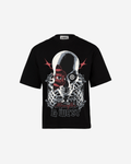 G WEST SKULL AND WINGED VISION OVERSIZED T-Shirt Mens
