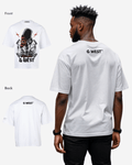 G WEST SKULL AND WINGED VISION OVERSIZED T-Shirt Mens