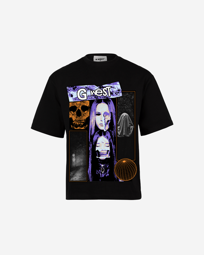 G West skull n shadows Oversized T-Shirt Mens