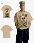 G West Smoking Alien T-Shirt Mens