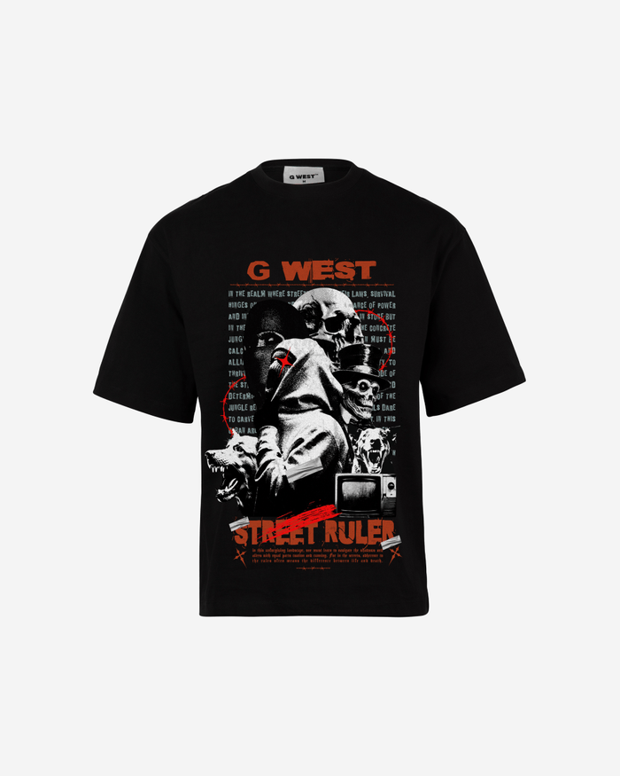 G WEST STREET RULER OVERSIZED T-Shirt Mens