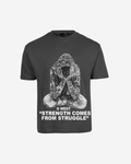 G West Strength Come From Struggle Oversized T-Shirt Mens