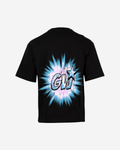 G West Mens Supernatural Acid Wash Premium Oversized Tee Front And Back Print