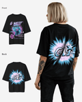 G West Supernatural Acid Wash Premium Oversized Tee - WOMEN
