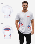 G West Tennessee Blood Arch Logo Oversized T-Shirts