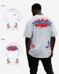 G West Tennessee Blood Arch Logo T-Shirts Big and Tall