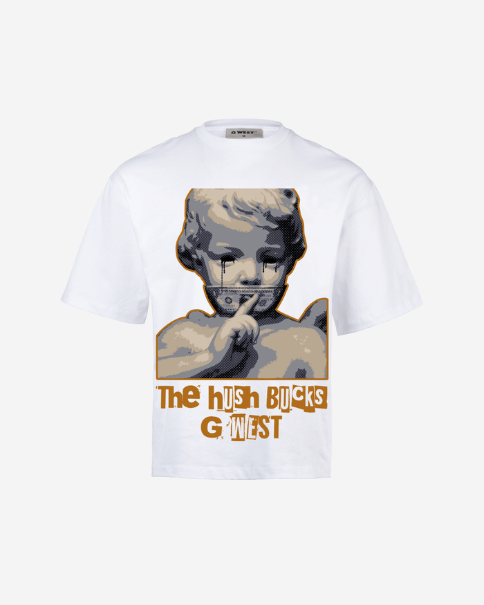 G WEST The Hush Bucks Oversized T-Shirt Mens