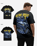 G West Ultra Speed Black T-Shirt Big and Tall Mens