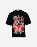 G WEST WINGS N BLOOMS OVERSIZED T-Shirt Mens