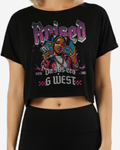 G West Womens Raised On 90S Era Crop Tee