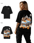G West Womens OVERSIZED CHICAGO CAKE TEE