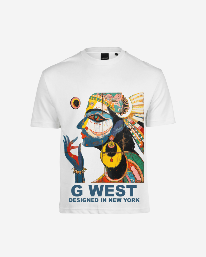G West Mens Work Of Art Oversized Tee