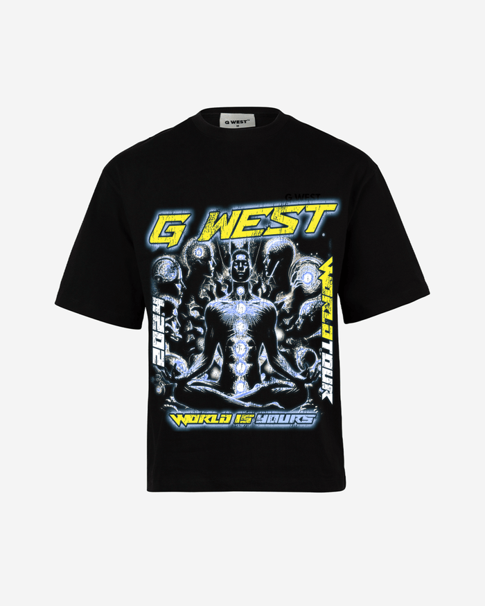 G West World Is Yours Premium Oversized T-Shirt Mens