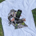 Gyro Zeppeli Monster Parody Washed White Tee
