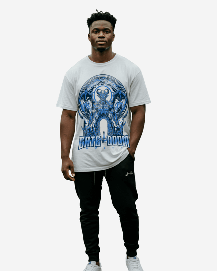G West Gate To Doom Men's Oversized T-Shirt