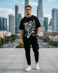 G West Ghostly Grooves Oversized T-Shirt Mens