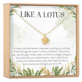 Gifts for Women with Cancer Lotus Necklace